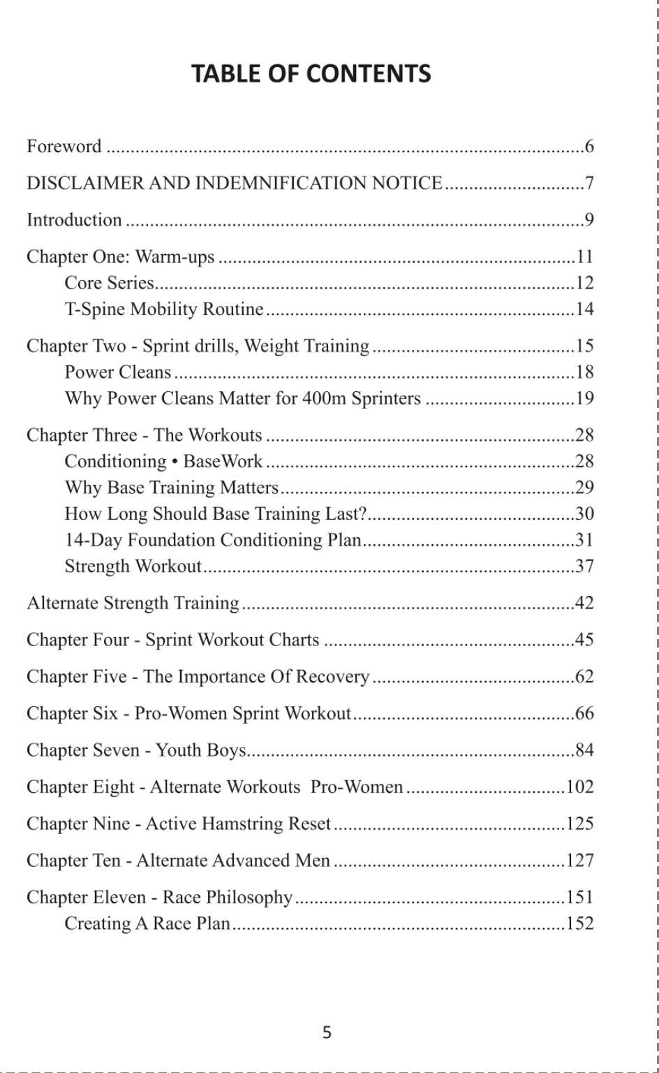 Table of Contents